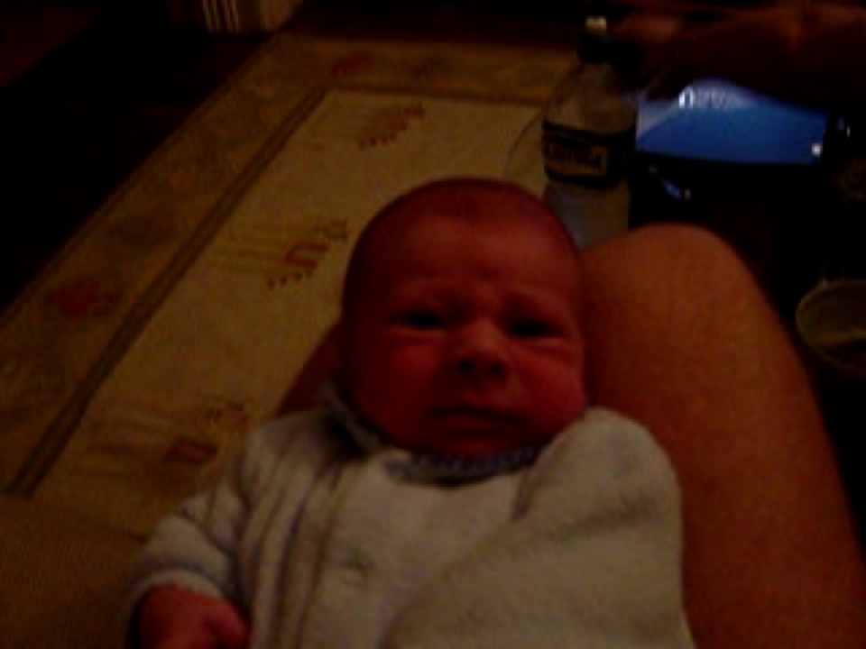 Here's Alex having a whine at daddy. See? I get no respect, no respect....