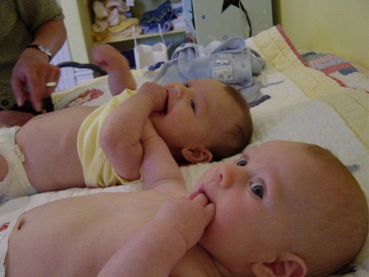 Alex and his new little pal, Marco Pichler, who came to San Francisco in mid-June.